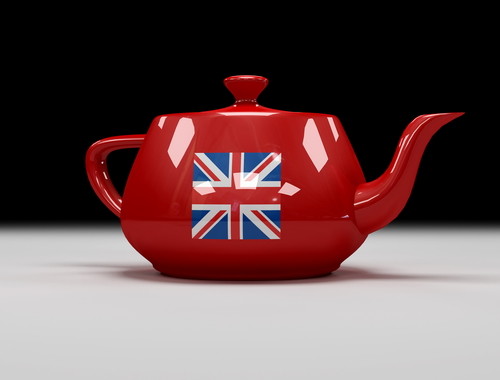 英国国旗をデザインした赤いティーポット。
キーワード: 英会話