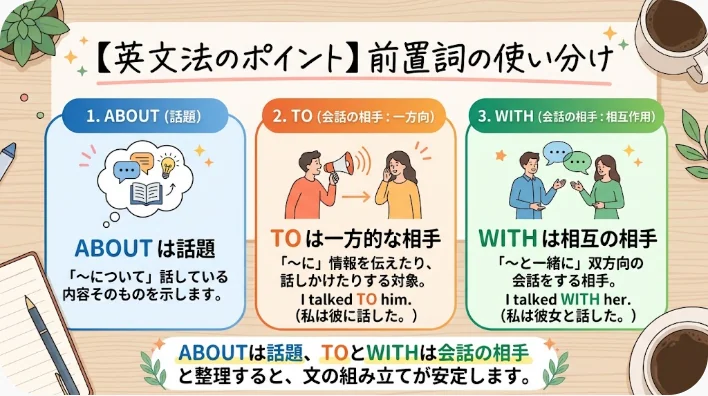 英語学習者が友達について話す表現をノートに整理している様子