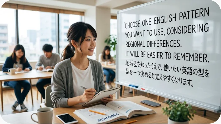 机でノートを開きサッカー英語を学習する成人学習者