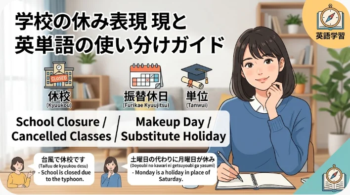 朝日が差し込む無人の教室。机と椅子が整然と並び、休校日の静けさが伝わる様子