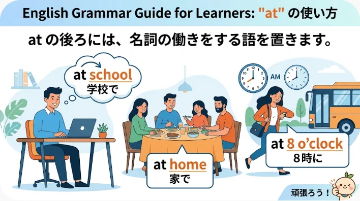 ノートと動作カードを使ってbe good atの基本構文を学ぶ机上の風景