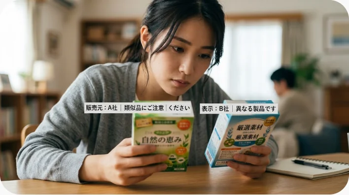 王室公式品、伝統的な英国食品、一般的なロンドン観光土産を分けて並べた展示