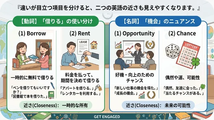カナダ英語とアメリカ英語のスペルや単位を比較する学習机