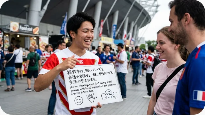 スポーツパブでサッカーのゴールに反応する多様な観戦者