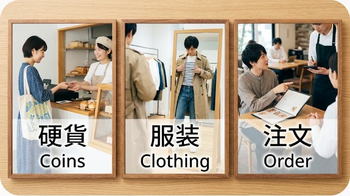 カナダのカフェで英語を使って注文する成人学習者と店員