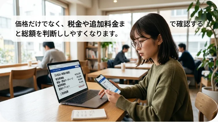 海外の店で価格や割引について店員へ丁寧に尋ねる日本人学習者